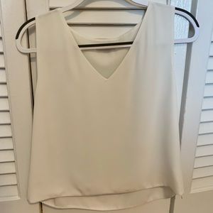 Babaton white blouse tank